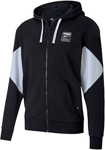 PUMA Rebel French Terry Full Zip Hoodie Puma Black 2XL