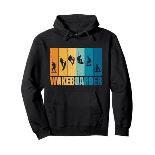 Wakeboard Bindung Vintage Wassersport Wakeboarder Pullover Hoodie