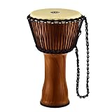 Cuerpo sintético. MEINL Percussion African Djembe Medium - Travel Series 25.40cm, 10\" - Twisted Amber - Parche Sintético, PADJ3-M-Y