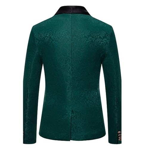 Men's Elegant Jacquard Suit Jacket Casual Style Party Slim Fit Blazer Wedding Dinner Stylish Sport Coat4
