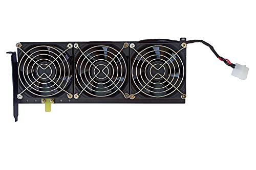 Image of 4 DOT FOURDOT COOLINGS 11 inch Graphic Card Cooling Fan - Triple 92mm Fans, 3000 RPM, 135 CFM, Silent 30dB, 4Pin Connector, Desktop Compatible