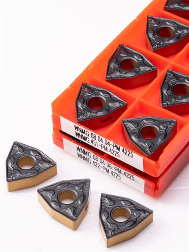 Herramientas de torno 10 pcs WNMG080404 y WNMG080408 carburo miniatura 6