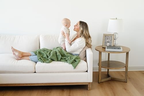 Image of Saranoni Bamboni Baby Blanket | Luxury Plush Super Soft Blanket | Breathable Comfy Blankets for Kids and Teens | Olive - 40 inch x 60 inch