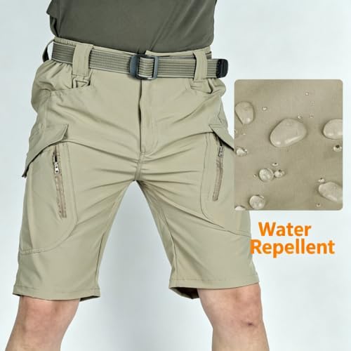 Short Cargo Tactique Imperméable Homme Séchage Rapide Multifonctions - 4