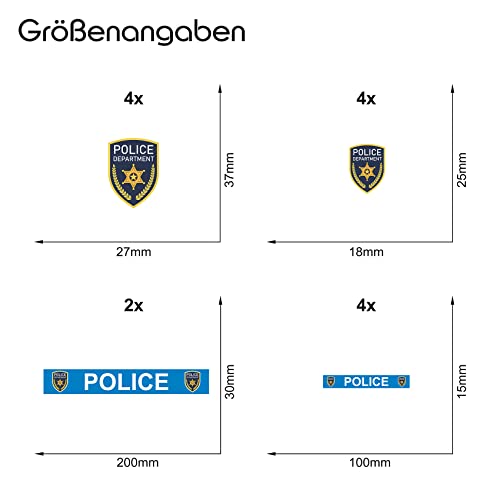 Finest Folia Police Sticker Set - Multi-Surface Stickers for Vehicles Boats, Bikes, RC Cars & More (R023 Police) - Image 2