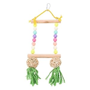 iplusmile Vogel Accessoire 1 st Huisdier Vogel Swing Papegaai Stand Swing Opknoping Kauwspeelgoed Tuin Decoratie