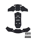 Motorcycle Helmet Liner for Scorpion EXO-R1 Air Carbon 2019-2025, Removable Interior Padding Replacement, Soft Foam Pad Set, Easy Installation for Daily Riding,A Black