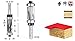 Amana Tool 47164 Carbide Tipped Flush Trim Compression 1/2 D x 1 Inch CH x 1/4 SHK w/Upper and Lower Ball Bearing Guides Router Bit