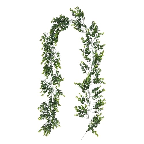 Rotin vert artificiel decoration de cheminee maison interieur - 8