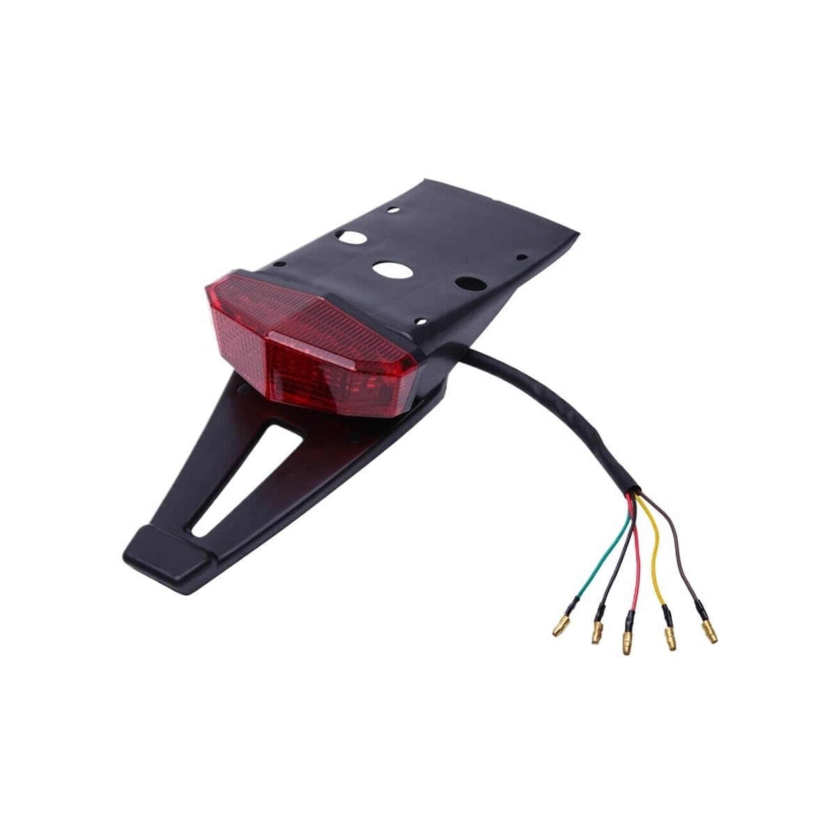 Moto luce freno stop Accessori Moto Fanale Posteriore Parafango Posteriore A LED 12V Per Moto Luce Targa Con Parafango Rosso