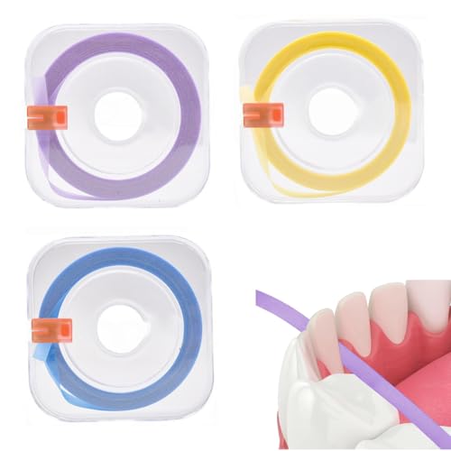 Tomedeks - Tomedeks Dental Polishing Strips, Tooth File, 3 Roll Dental Abrasive Strips,20/30/ 50um Thickness Teeth Abrasive Finishing Strips,for Chipped Teeth Sandpaper Clean Dental