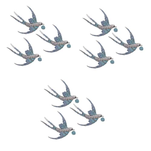 Broche hirondelle bleue accessoire déguisement oiseau épingle pour vêtement de fête