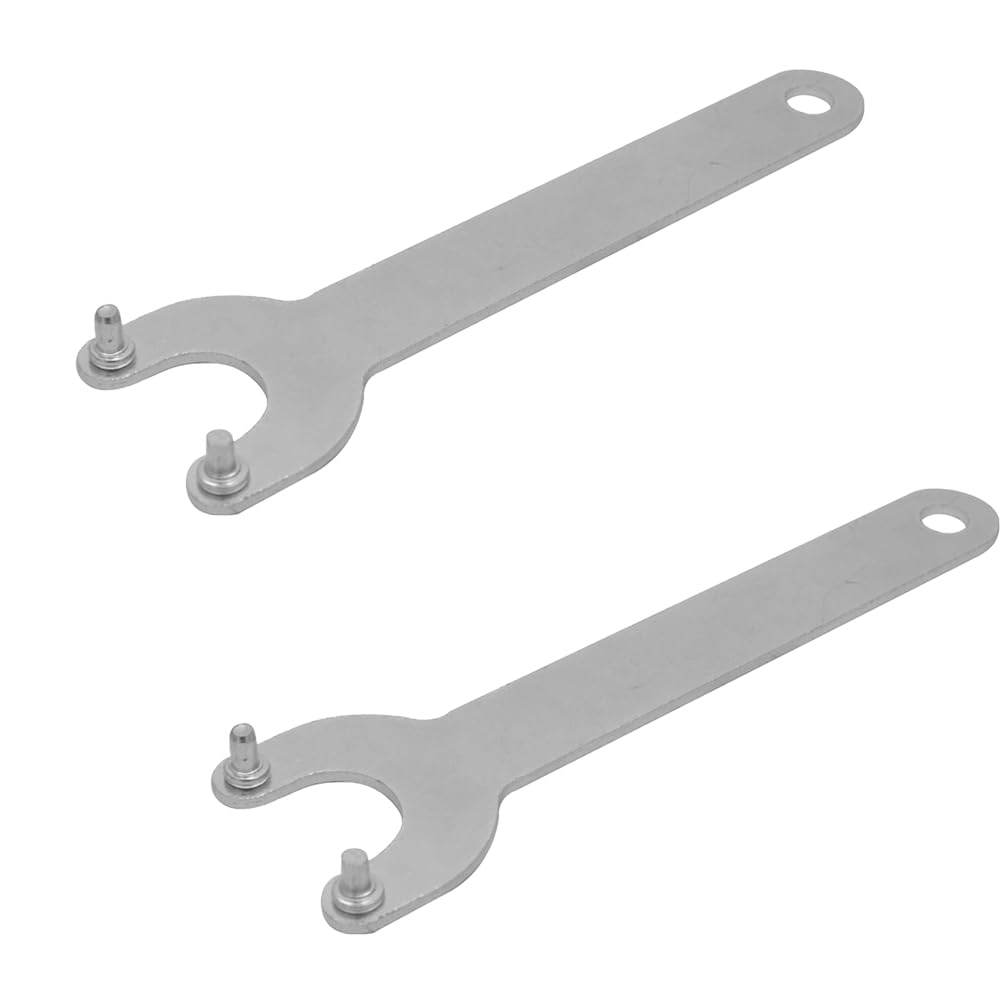 2-Pin Spanner Wrench Suitable for 125/150mm Angle Grinders, Discs Clamping Wrench Handtools, 2 pcs