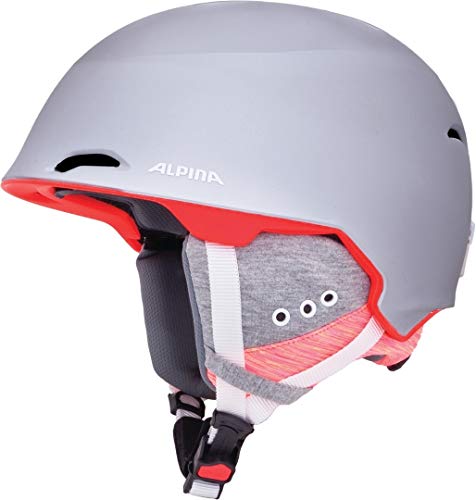 Alpina A9206 Skihelm, Silver-Flamingo Matt, 53-57 cm