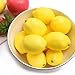 caiyjhao 12PCS Yellow Fake Lemon Fruit, Realistic Lemon Ornaments Realistic Kitchen Fruit Ornaments Home Kitchen Table Glass Jar, Thanksgiving, Christmas Home Decoration