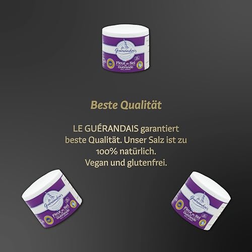 Handgeschöfptes Fleur de Sel, DE GUERANDE, 125g Dose