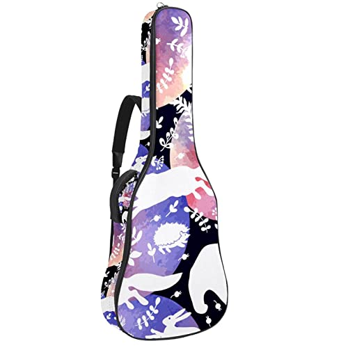 Housse guitare acoustique imperméable motif pingouin pour éviter les rayures et l'humidité