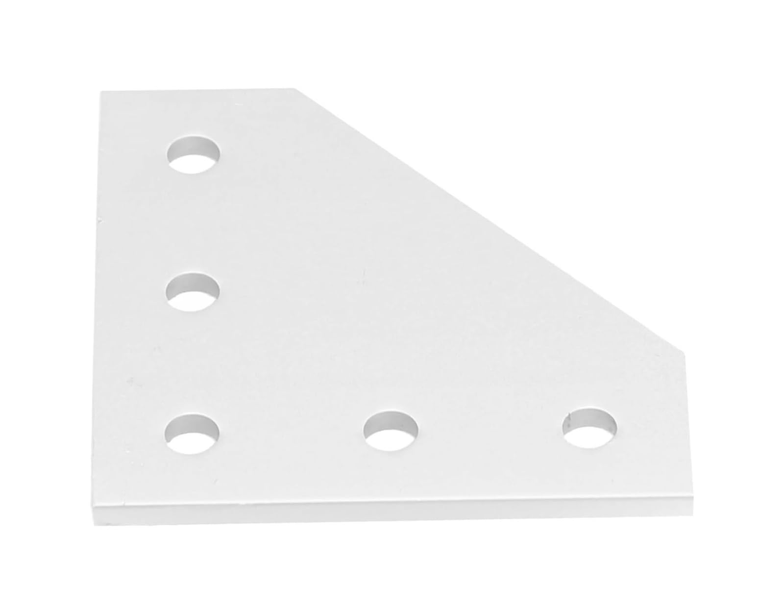 Eamrfvqt Silver Aluminum Alloy L Shaped Corner Bracket 5 Holes 90 Degree