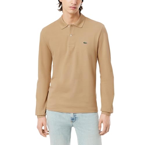 Lacoste Men's Classic Fit Long Sleeved L.12.12 Polo Shirt, Viennese, X-Small