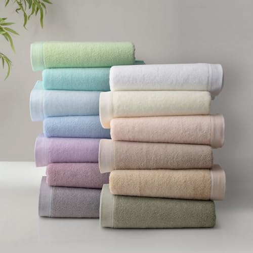 Image of Spread Spain Bamboo Hand Towel, Ultra Soft, Absorbent & Quick Dry, 360 GSM, Towel for Daily use, Gym, Pool, Travel, Sports and Yoga, 40cms x 60cms, Pack of 1 (Cream)