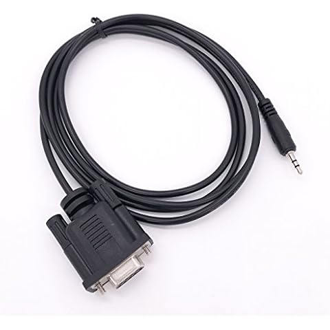 Letotech RS232 DB9 Female to Stereo 2.5mm Plug Cable for gluco Meter Radio Programming Cable (DB9#3) (DB9#3) Cover