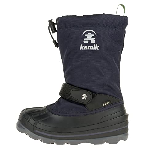 Kamik Unisex-Jungen Waterbug8g Winterstiefel, Blau (Navy/Marine),...