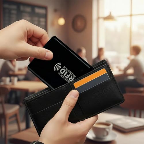 10 Stück 9,2 × 6,2 cm RFID Blocker Kartenhülle Kreditkartenetui RFID Schutz EC Karten Schutzhülle EC Karten Etui Ultradünn Kartenschutzhülle Kreditkartenhülle für Kreditkarte Bankkarten – Bild 3