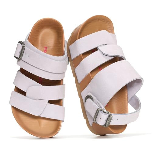 Image of Project Cloud Kids Sandals for Girls - Girls Sandals with Adjustable Buckle Closure, Comfortable Plush & Soft Insole w /Wedge Design Non-Slip Outsole