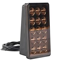 AUTOXBERT F1- Emulation LED-Bremslicht, Universelle Hintere Dritte Bremsleuchte, 15 LED-Kit, Bremsrücklicht für Auto SUV Motorrad (Schwarze Linse)