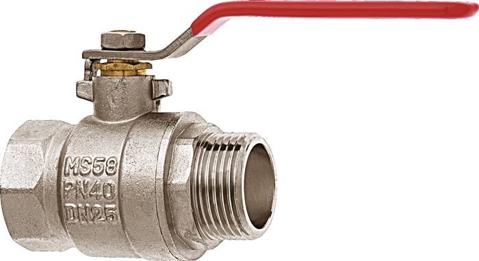 Geka Kugelhahn 1 Zoll – Vernickeltes Messing, Vol Produktbild-Vorschau 2
