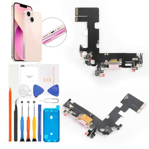 Connecteur de charge iPhone 13 étanche avec kit outils complet pour modèles A2635 rose