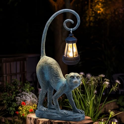 Resin-Monkey-Statue-with-Solar-Light-Whimsical-Garden-Decor-Good-Luck-Gifts-for-WomenOutdoor-Statues-Yard-Decor-for-PatioPorchHome-Unique-Housewarming-Gifts
