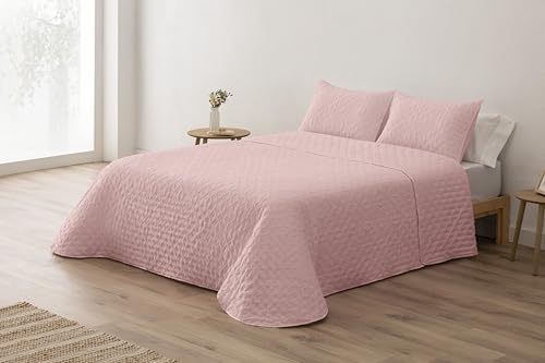 BOHEME Colcha Lisa Suave Platinium Chelo Nude. Colcha Cama 150-250X270 cm.