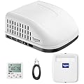 TUSOMA RV Air Conditioner 18000 BTU, RV AC Unit with Heat Pump, 2-in-1 Cooling & Heating RV AC Heater Combo, 110-120V Non-Ducted Rooftop, Quiet for Camper, Trailer, Fifth Wheel & Food Truck, White
