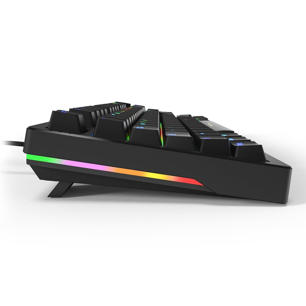 Sharkoon Skiller SGK25 RGB, Gaming Tastatur, 75% Layout, Hot Swap, Huano RED geschmierte Schalter, schwarz