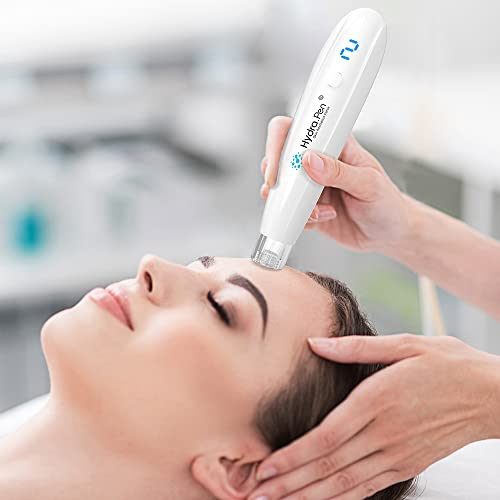 Dr-Pen-Hydra-Pen-H2-Microneedling-Pen-Automatic-Serum-Applicator-HydraPen-for-Face-Body-Amazing-Skin-Care-Tool-for-Home-Personal-Use-5-Cartridges-3pcs-12-Pin-025mm-2pcs-Round-Nano-015mm