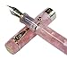 Jinhao 100 Classic Fountain Pen Rainbow Marble Celluloid, Medium Nib with Converter and Pen Case Set （Peacock Blue） (Cherry Pink, Black+Blue)