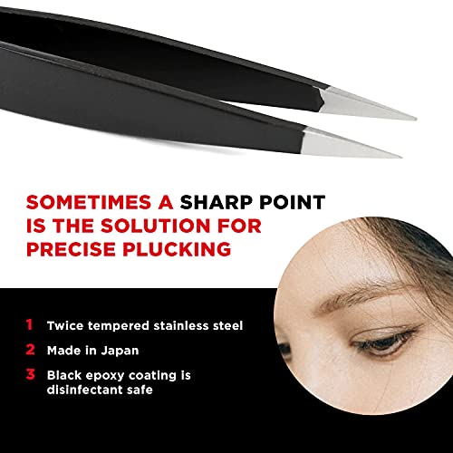 Seki Edge Black Pointed Tweezers