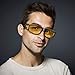 URUMQI Night Vision Driving Glasses Fit Over Glasses for Men Women, Anti Glare Polarized Nighttime Glasses HD Yellow Lens