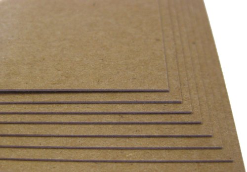 35 Sheets Chipboard 24Pt (Point) 11 X 14 Inches Light Weight Scrapbook|Picture-Frame Size .024 Caliper Thickness Cardboard Craft Packaging Brown Kraft Paper Board #TOP3