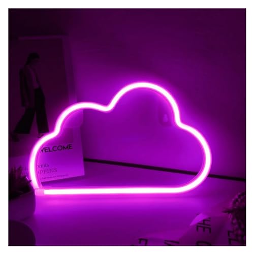 Néon LED Nuage Rose - Lampe de Nuit Murale XENITE pour Décoration Chambre