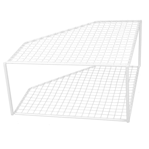 TOYZFRIENDY Multi-function Pan Organizer Pan Rack Corner Standing Shelf for Kitchen Countertop and Cabinet Space-saving Draining Pot Storage