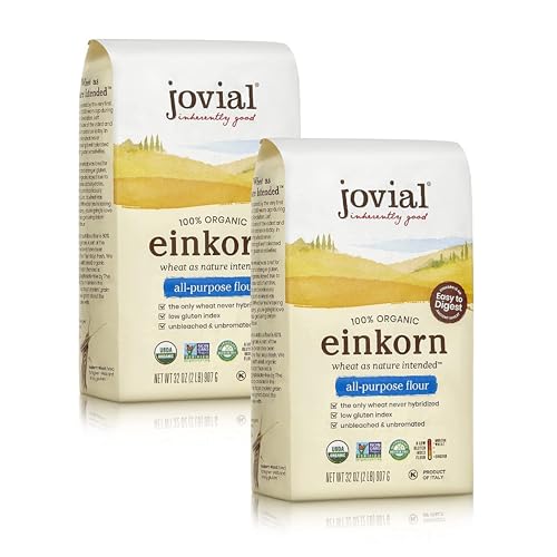 Jovial Organic Einkorn All-Purpose Flour - 32oz, Case of 10
