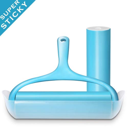 Sticky Lint Roller, Reusable Washable Adhesive Lint Remover Brush for Pet Hair, Floor, Carpets, Clothes, Furniture, Sofa, Dust, Car (Large/2 Refills)