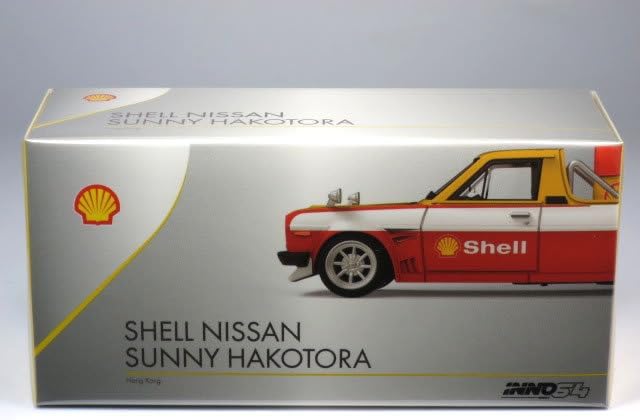 Nissan 1/64シェル ニッサン サニー ハコトラ INNO64 × TINY Sunny