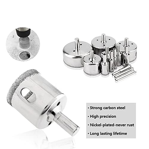 Broca de corona diamantada 30 mm para vidrio y cerámica miniatura 5