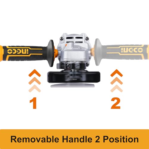 Image of INGCO 20V Cordless Angle Grinder Machine, Cutter machine with Battery and a Fast Charger, Variable Speed Angle Grinder,M10,3000 /8500rpm