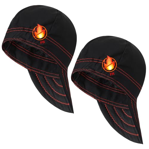 Gorros de soldador ignífugos reversibles de algodón 2 pzas