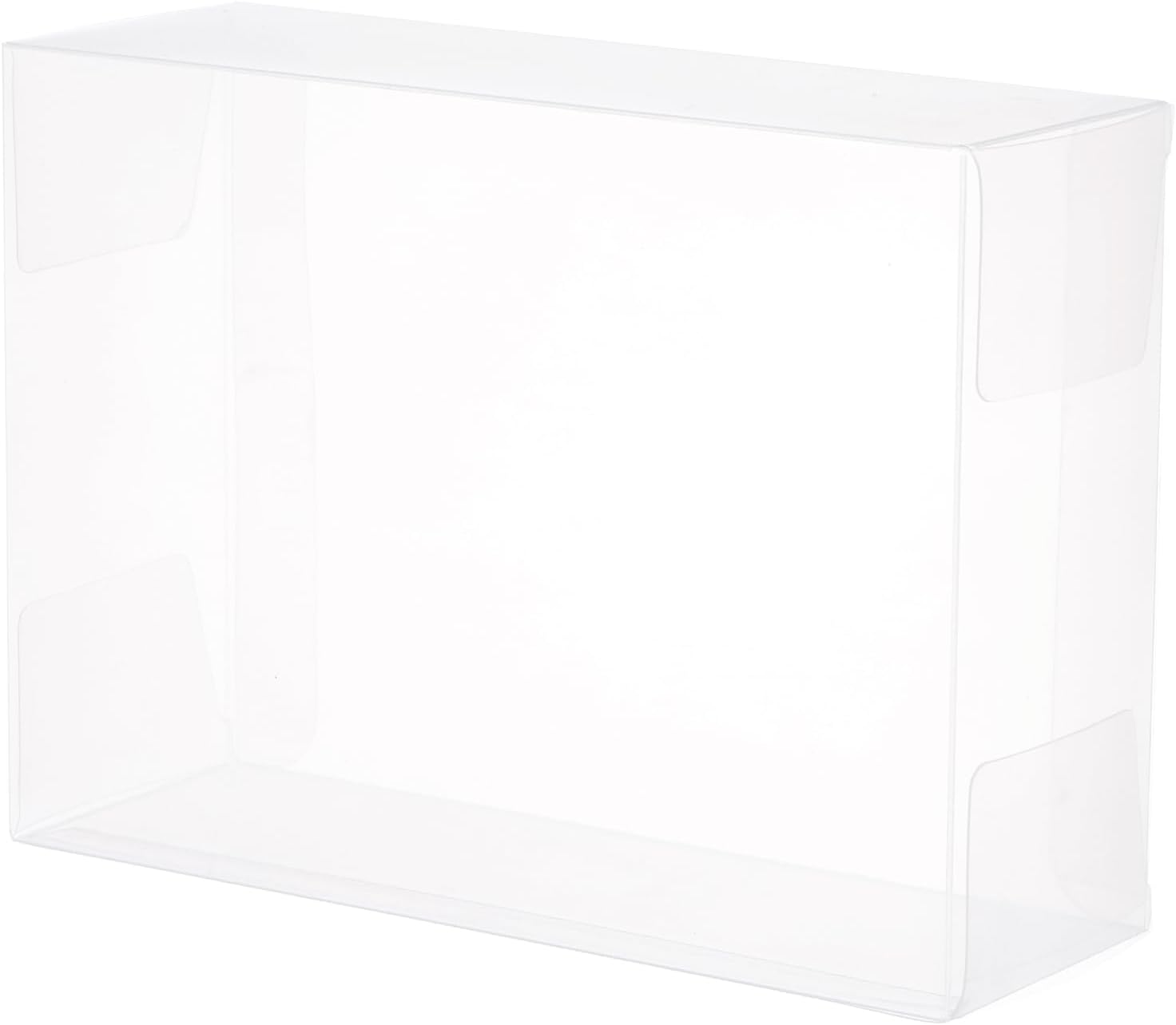 MECCANIXITY Plastic Retail Boxes 4.4"x2"x6" (112x52x152mm) Gift Box with Protecting Film for Candy, Cookies, Christmas, Wedding, Party Wrapping Clear Pack of 10