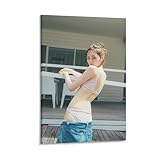 ジェネリック L梅澤美波女優のセクシーな油絵ポスター キャンバスアートポスターとウォールアートピクチャープリント モダンファミリーベッドルーム装飾フレームスタイル 24x36インチ(60x90cm)